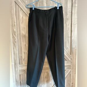 Woman’s 100% wool pleated  Black Dress Pants